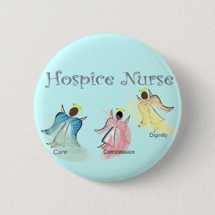Hospice Zurse 3 Angels Design Ronde Button 5,7 Cm