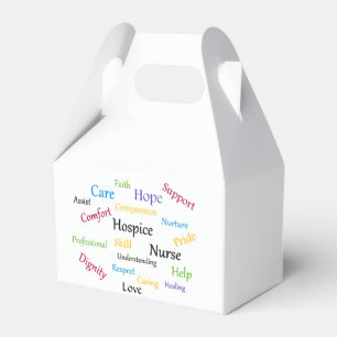 Hospice Zurse Gable Favor Box Bedankdoosjes