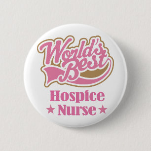 Hospice Zurse Gift (Beste werelden) Ronde Button 5,7 Cm