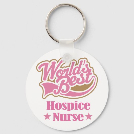 Hospice Zurse Gift (Beste werelden) Sleutelhanger (Voorkant)
