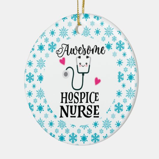Hospice Zurse Gift Keramisch Ornament (Links)
