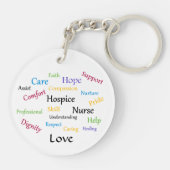 Hospice Zurse Round Sleutelhanger (Achterkant)