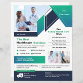 Hospital Clinic Service Flyer (Voorkant / Achterkant)
