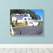 Hospital Point Lighthouse, MA toile enveloppée (Insitu (Plancher de Bois))