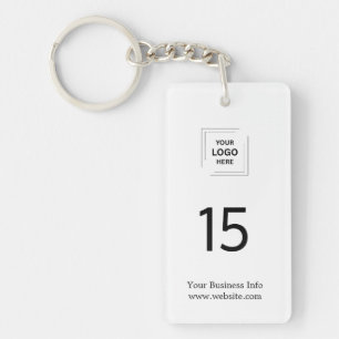 Hospitality Branding   Kamernummer Logo Modern Sleutelhanger