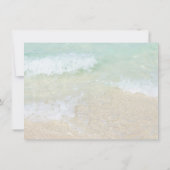 Hospitality Carte de remerciements Plage tropicale (Dos)