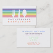 Hospitality Restaurant Cafe Chef Visitekaartje (Voorkant / Achterkant)