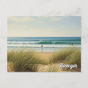 Hossegor Frankrijk strand surfers Briefkaart