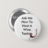 Host A Wine Tasting Ronde Button 5,7 Cm (Voorkant /achterkant)