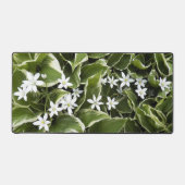 Hosta Bladeren en wit Ornithogalum Floral Bureaumat (Voorkant)