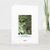 Hosta in een Zen Garden 1 Wenskaart Kaart (Achterkant)