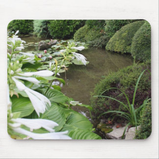 Hosta in een Zen Garden Mousepad Muismat