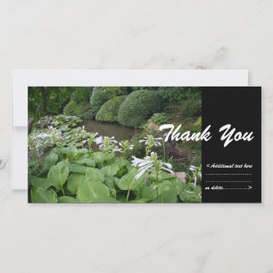 Hosta in een Zen-tuin 2 Bedankkaart