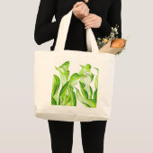 'Hosta met de Mosta' op een Canvas tas (Voorkant (product))