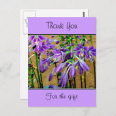 Hosta Paars Briefkaart (Voorkant / Achterkant)