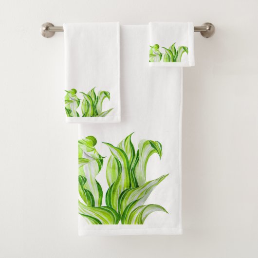 'Hosta with the Mosta' op een badkamerhanddoekset Bad Handdoek (Insitu)