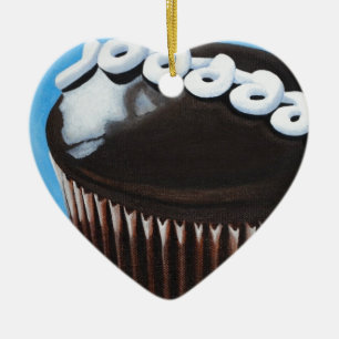 Hostess cupcake keramisch ornament