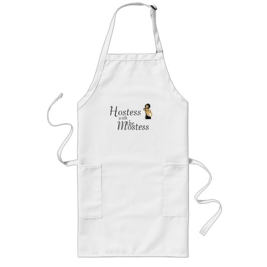 Hostess Diva Apron Lang Schort (Voorkant)