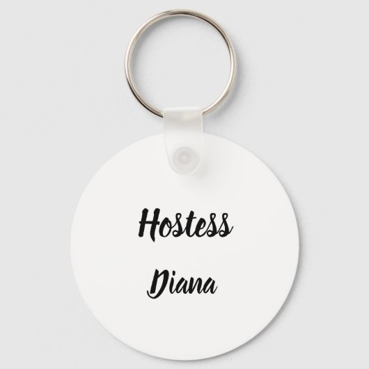 Hostess Gift Custom Name Gifts Wedding Sleutelhanger (Voorkant)
