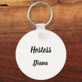 Hostess Gift Custom Name Gifts Wedding Sleutelhanger (Voorkant)