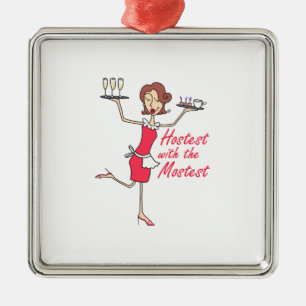 HOSTESS METALEN ORNAMENT