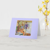 Hostess uit 1930 kaart (Gele Bloem)