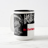 HOSTIELE BERICHT: 15 oz. Mok (Voorkant links)