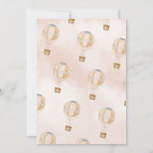 Hot Air Ballon Boho 1e verjaardag Kaart (Achterkant)