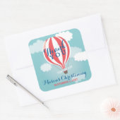 Hot Air Ballon Christening Dank u Stickers (Envelop)