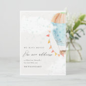 Hot Air ballon Clouds Star We hebben Kaart verplaa (Staand voorkant)