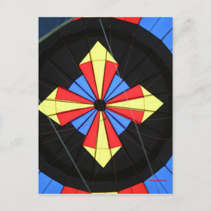 Hot-air ballon, Compass. Briefkaart