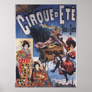 Hot-Air ballon en Poster voor Japanse dames