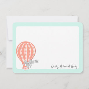 Hot Air ballon Hartelijk dank Bedankkaart