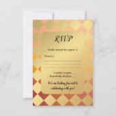 Hot Air ballon Sunset Weddenschap RSVP-kaart Kaart (Achterkant)