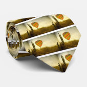 Hot Air ballon Vliegt over de zuidwestelijke woest Stropdas (Opgerold)