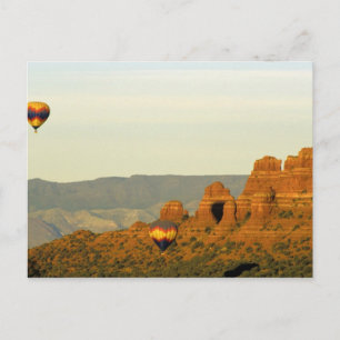 Hot Air-ballonnen in Sedona, Arizona, Verenigde St Briefkaart