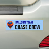 Hot-air ballonteam bumpersticker (Op auto)