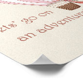 Hot Air Balloon Adventure Poster Retro Wall art (Coin)