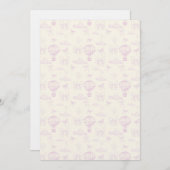 Hot Air-Balloon And Bows Seamless Pattern Kaart (Voorkant / Achterkant)