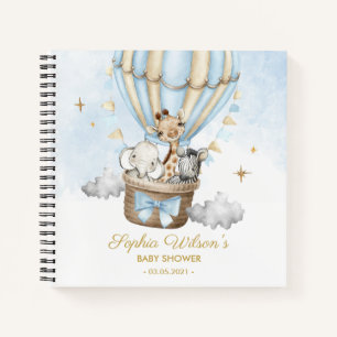Hot Air Balloon Baby shower Gastenboek Notitieboek
