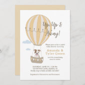 Hot Air Balloon Baby shower Uitnodigen met Schatti Kaart (Voorkant / Achterkant)