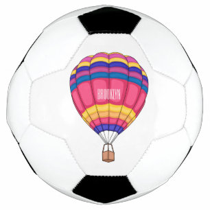 Hot air balloon cartoon illustration