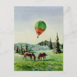 HOT AIR BALLOON DOOR SHARON SHARPE BRIEFKAART