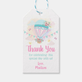 Hot Air Balloon Favor Tags / Dank u Labels Cadeaulabel