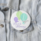 Hot Air Balloon Mama To Be Ronde Button 4,0 Cm (In situ)