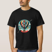 Hot Air Balloon Retro T-Shirt for Balloon Fiesta (Devant)