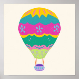 'Hot Air Balloon' uit de 'Dream To Fly' Set van 3 Poster