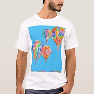 Hot Air Balloon Watercolor garçons's T-Shirt