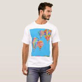 Hot Air Balloon Watercolor garçons's T-Shirt (Devant entier)