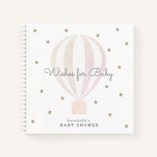 Hot Air Balloon Wives for Baby Pink Livre d'invité (Devant)